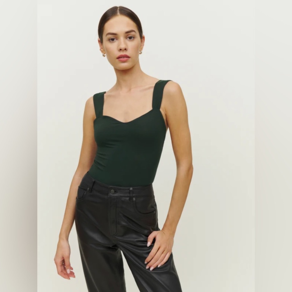 NWT Reformation Jazmin Knit Bodysuit, Size Medium